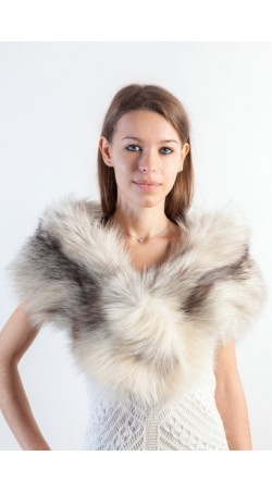 Arctic Platinum Fox Fur Stole